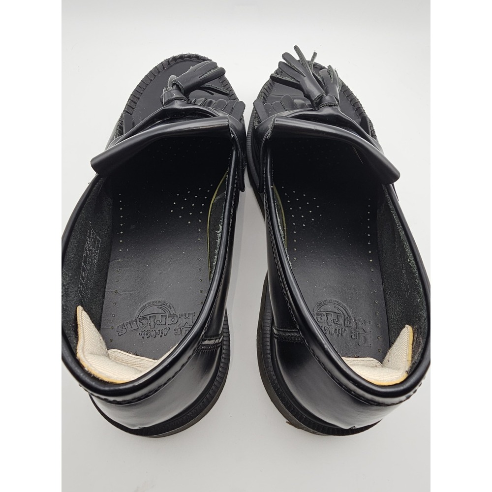 Dr. Martens Adrian Tassel Loafer Men 9 Black Smooth Leather Casual Shoes Eby3417 - Picture 4 of 11